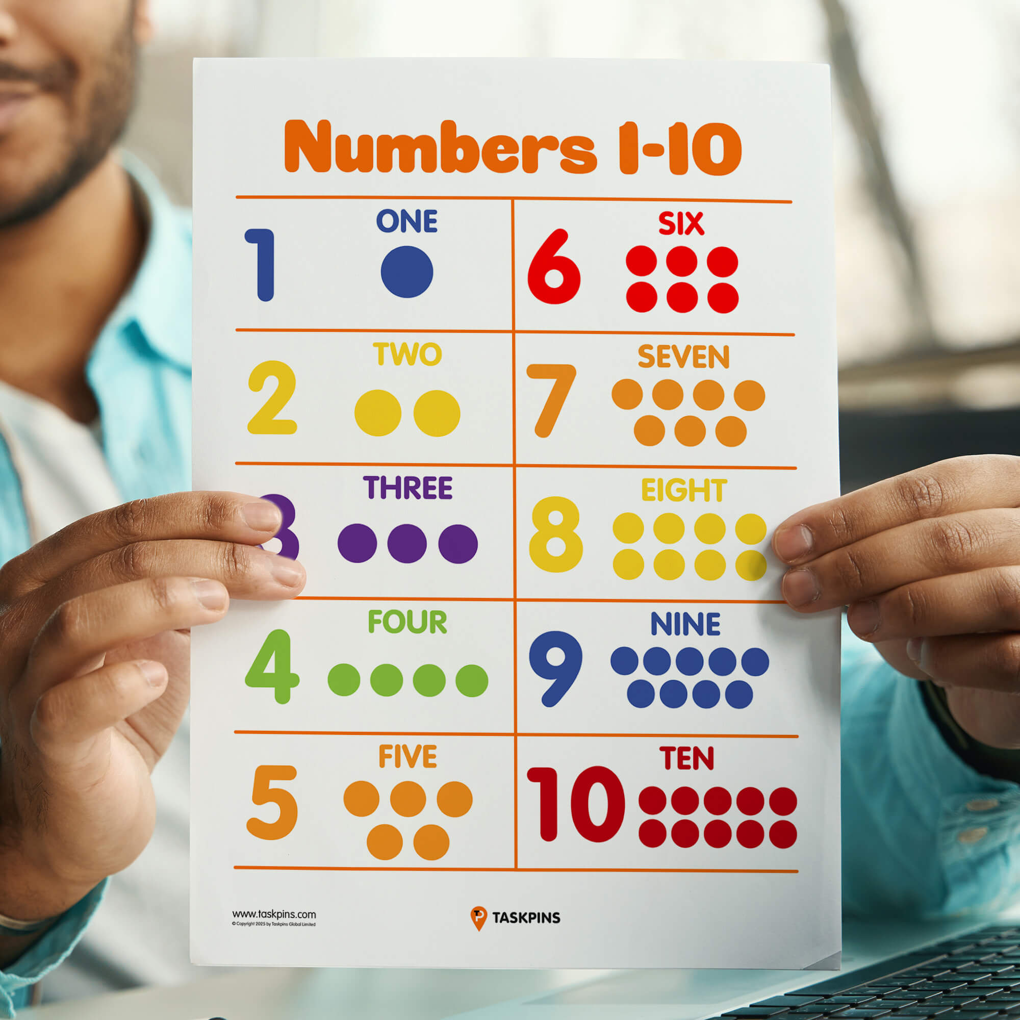 Dots For Counting Numbers Free Printable digital