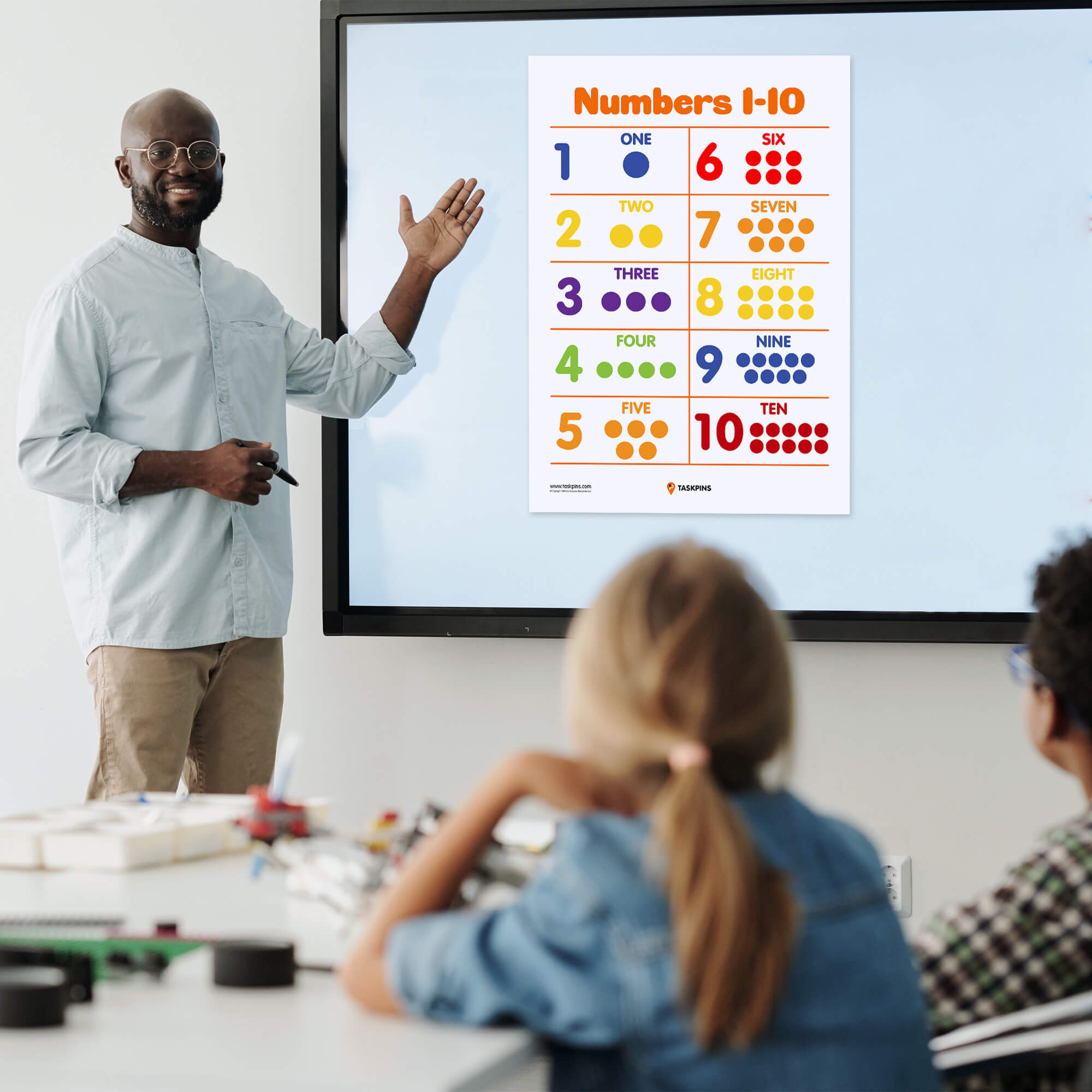 Counting Free Printable Numbers With Dots artwork