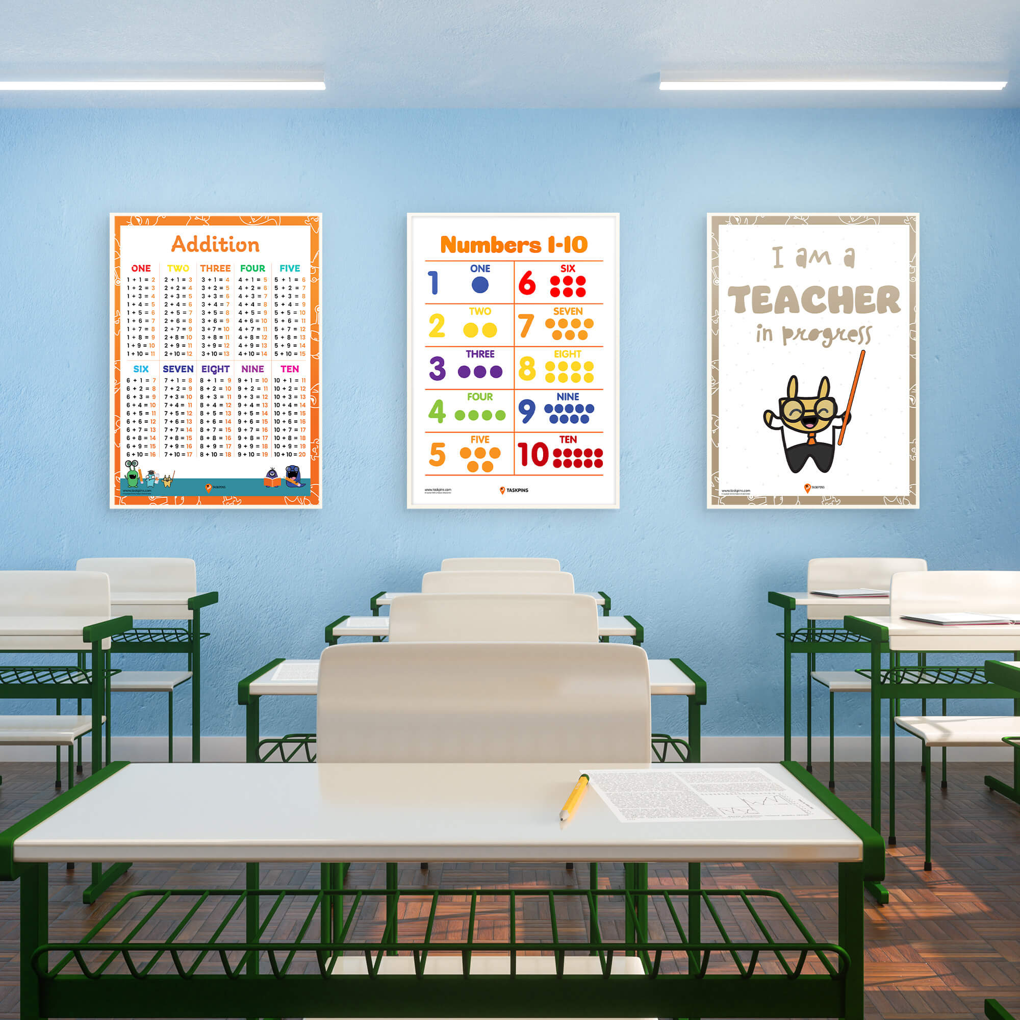 Numbers With Dots For Counting Free Printable chart