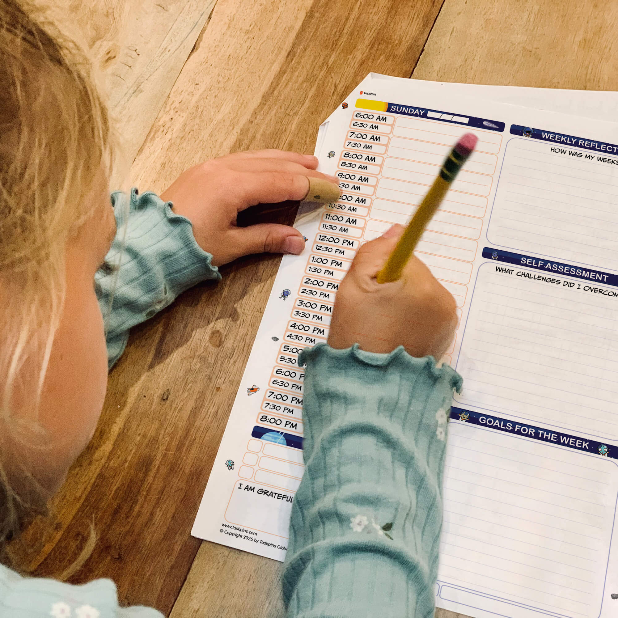 Daily Schedule for Kids digital