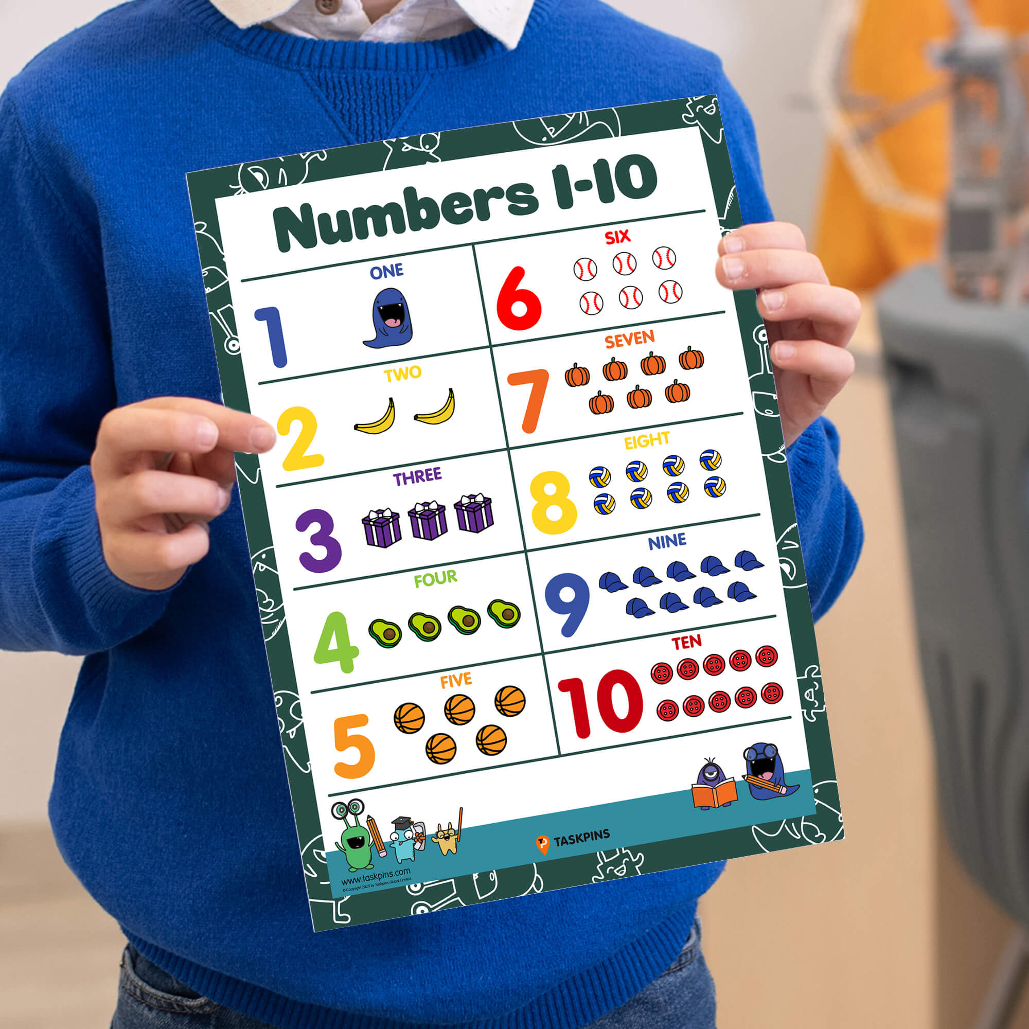 Early Learning Numbers For Kids poster