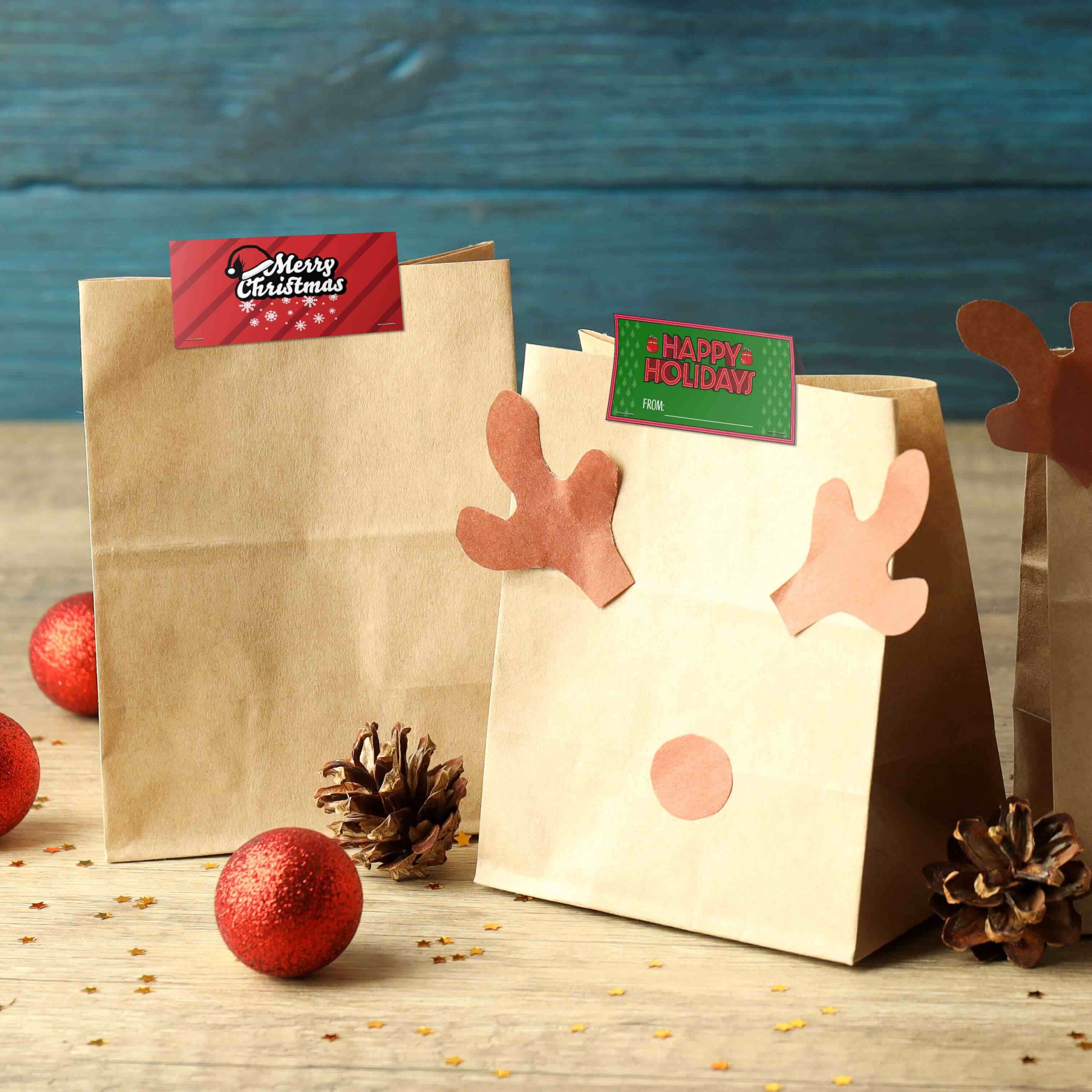 Christmas Bag Toppers Treat craft
