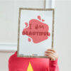 I am Beautiful Affirmations decor