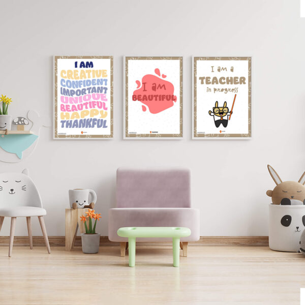 I am Beautiful Affirmations display chart