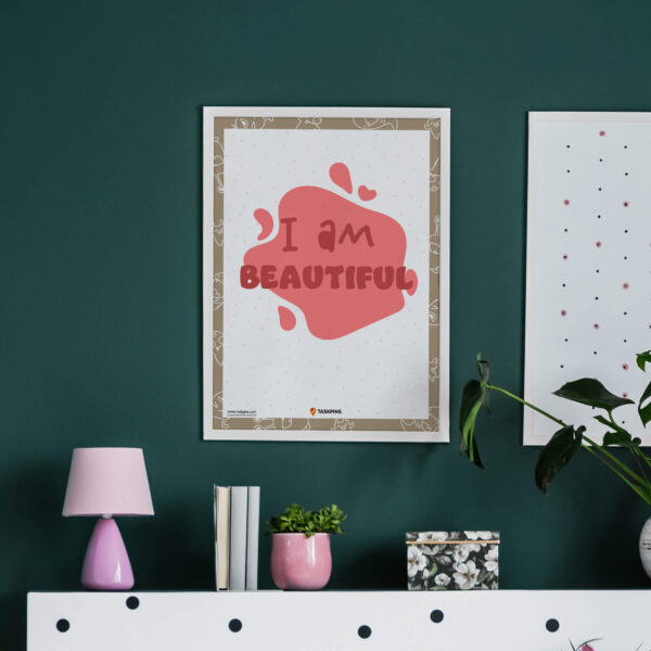 I am Beautiful Affirmations guide decor