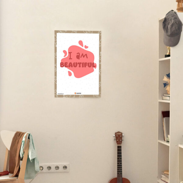 bedroom I am Beautiful Affirmations decor