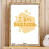 I am Blessed Affirmations chart