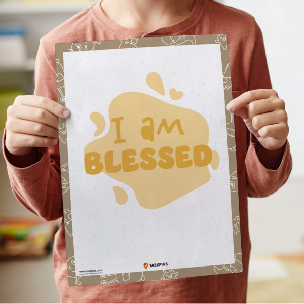 I am Blessed Affirmations guide printable