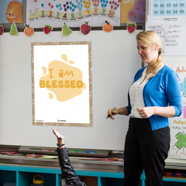 I am Blessed Affirmations print