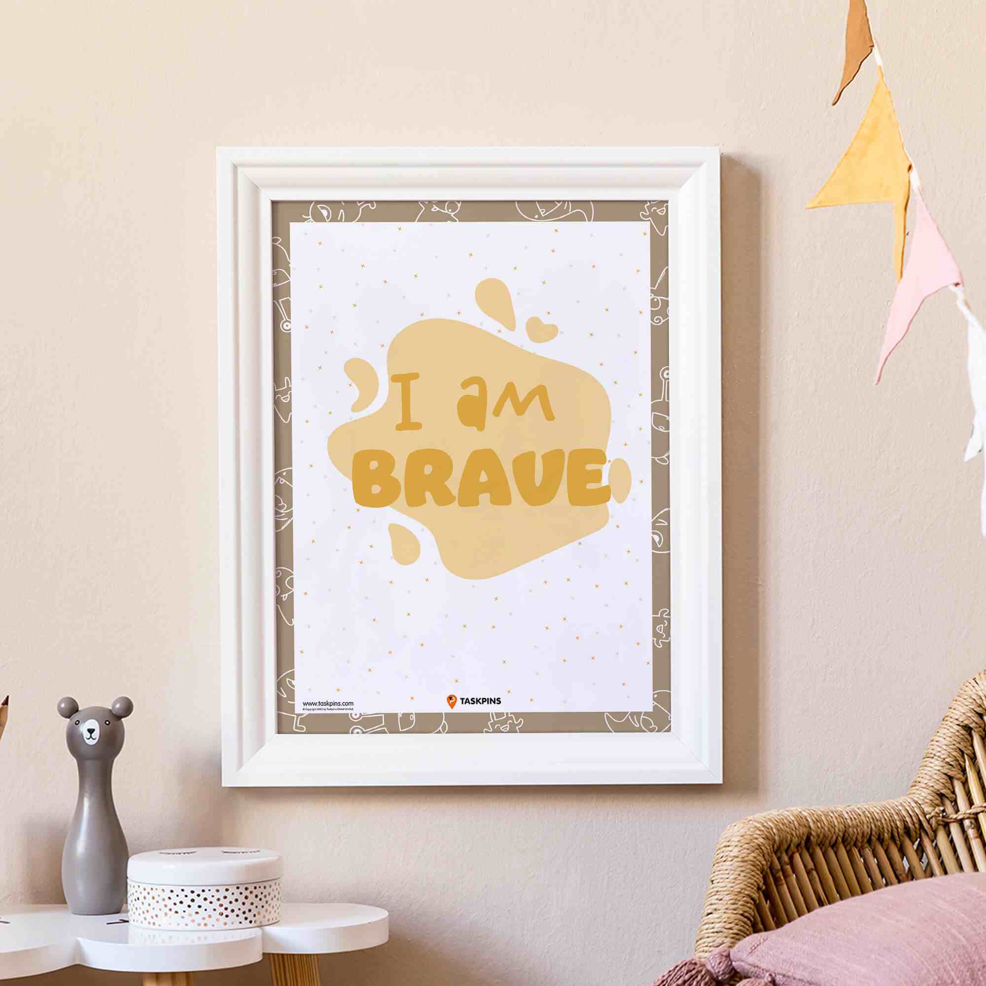 I am brave poster print