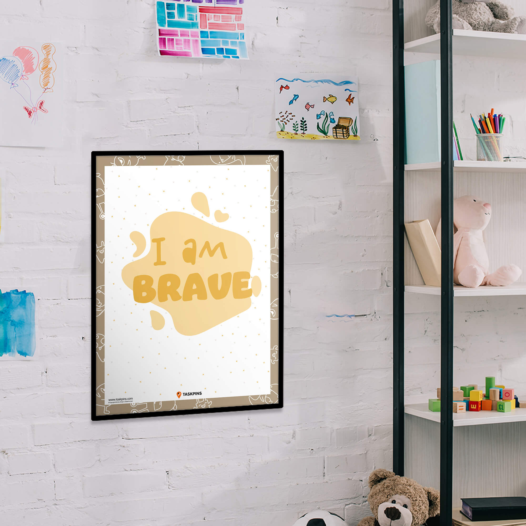 I am brave courage print