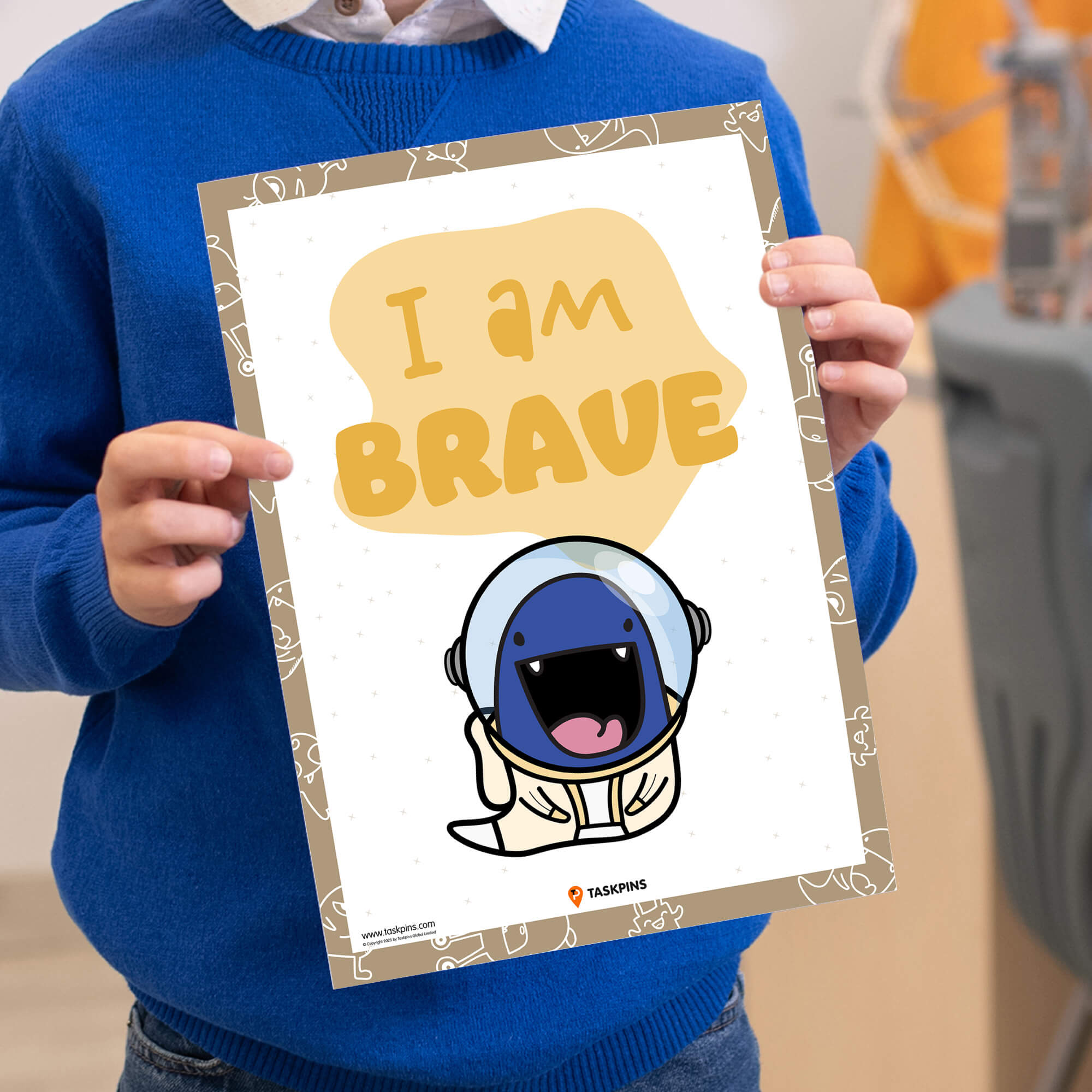 I am brave confidence display