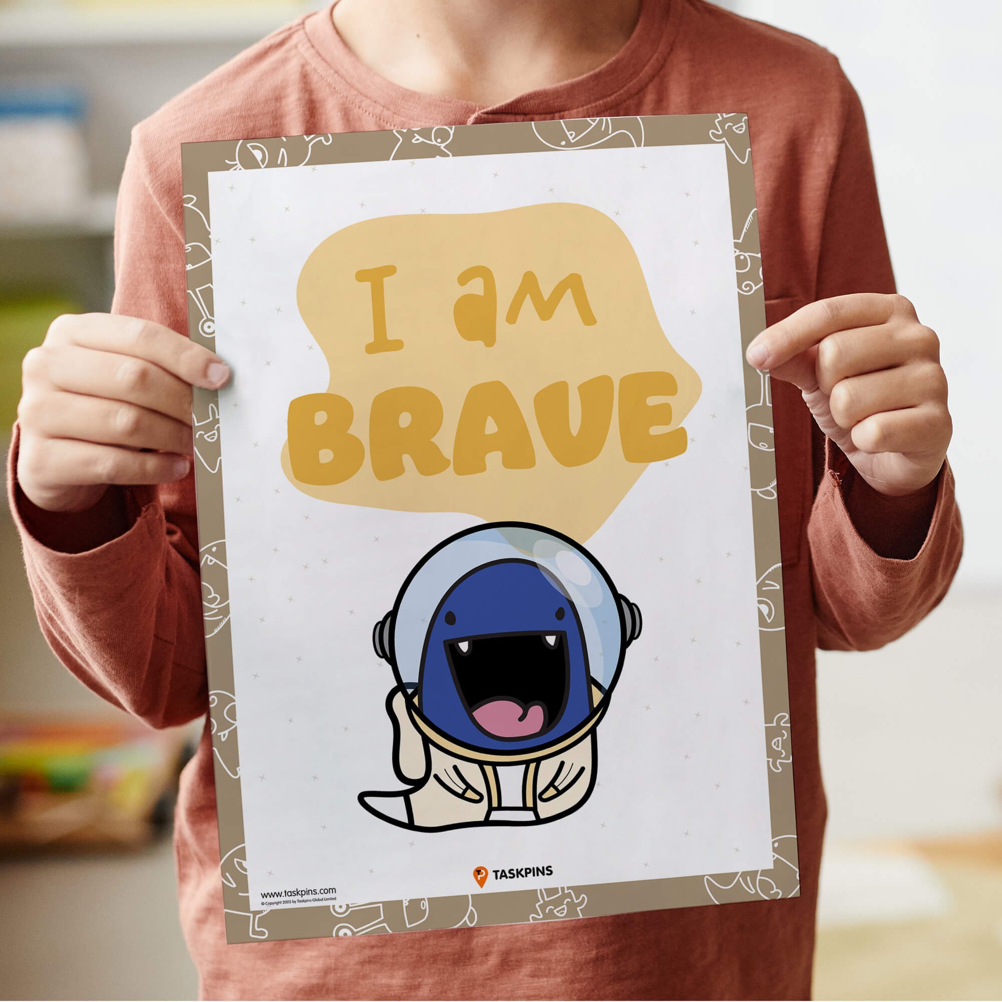 I am brave affirmation handout