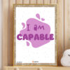 I am Capable Affirmations chart