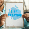 affirmation I am Creative poster