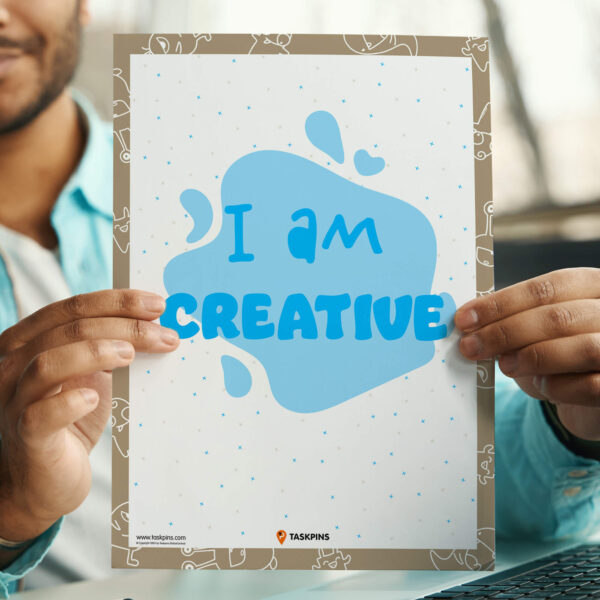 affirmation I am Creative poster
