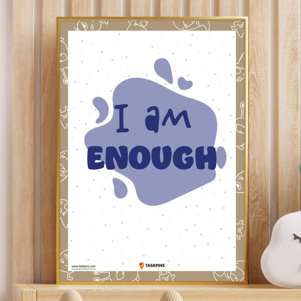 I am Enough Affirmation chart