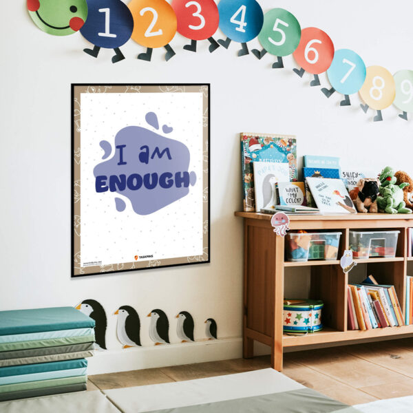 printable I am Enough Affirmation chart