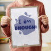 self-worth I am Enough Affirmation decor