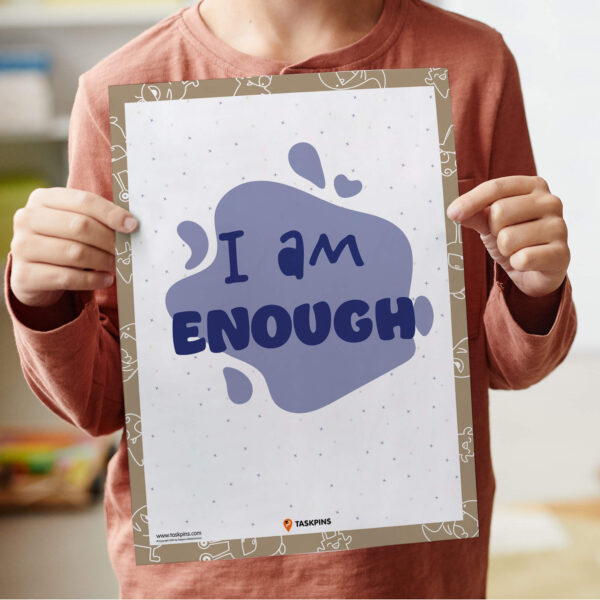self-worth I am Enough Affirmation decor