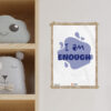 vibrant I am Enough Affirmation printable