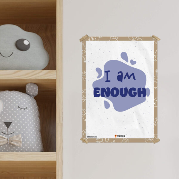 vibrant I am Enough Affirmation printable