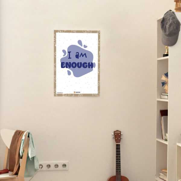 bedroom I am Enough Affirmation decor