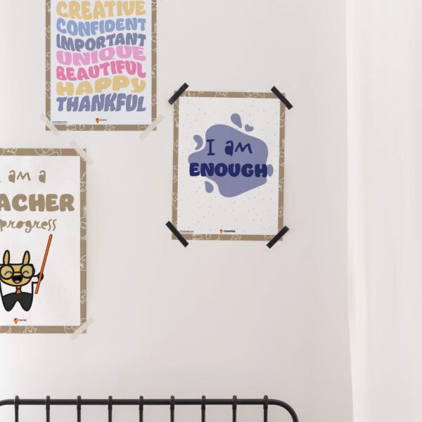 I am Enough Affirmation guide decor