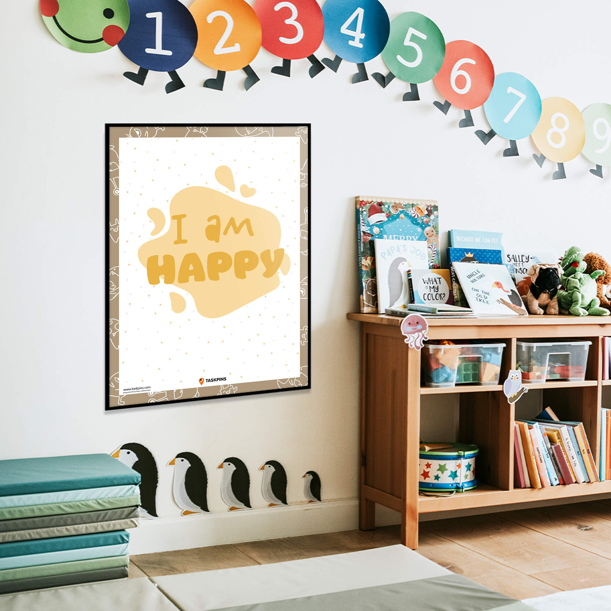 I am Happy Affirmations artwork print