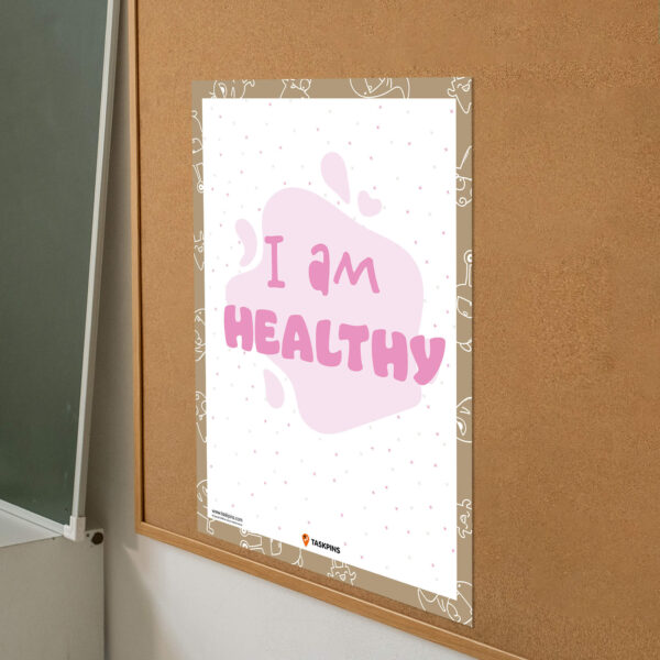 I am Healthy Affirmations display