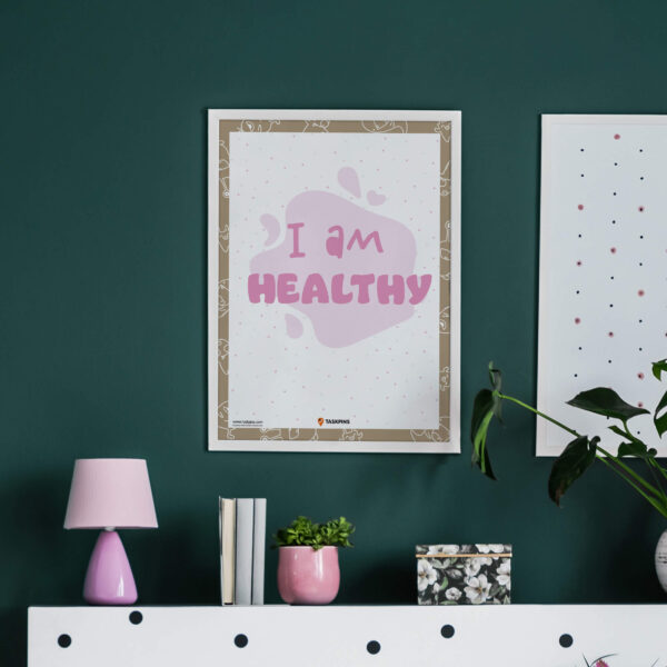 I am Healthy Affirmations wall chart