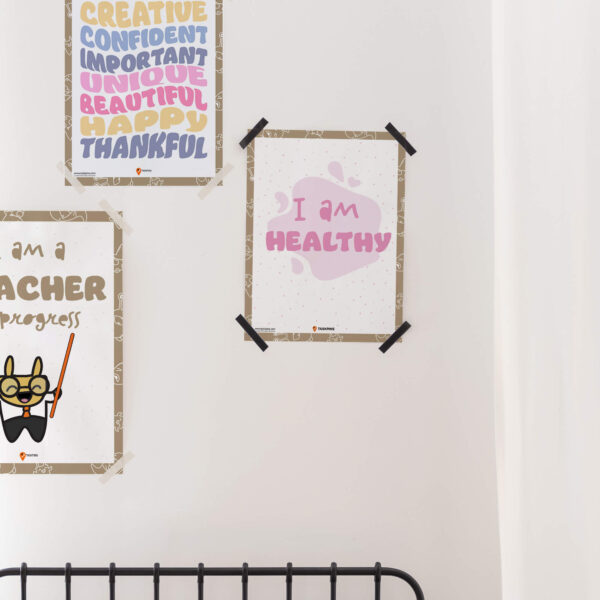 affirmation I am Healthy Affirmations poster