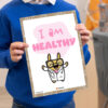 I am Healthy Affirmations printable decor
