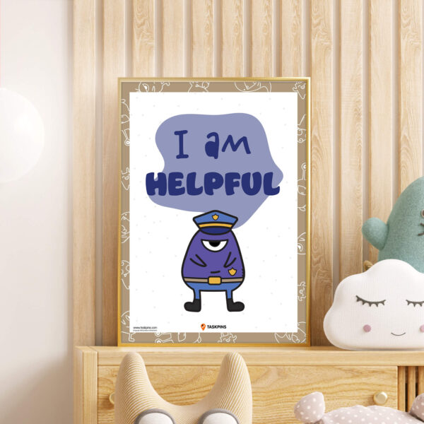 community I am Helpful Affirmations display