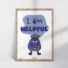 I am Helpful Affirmations poster