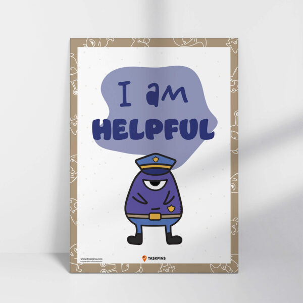 I am Helpful Affirmations poster