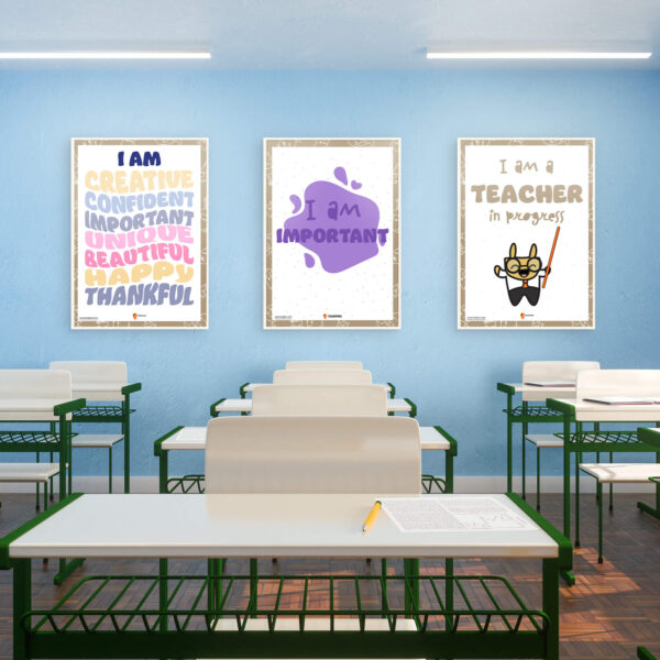 colourful I am Important chart