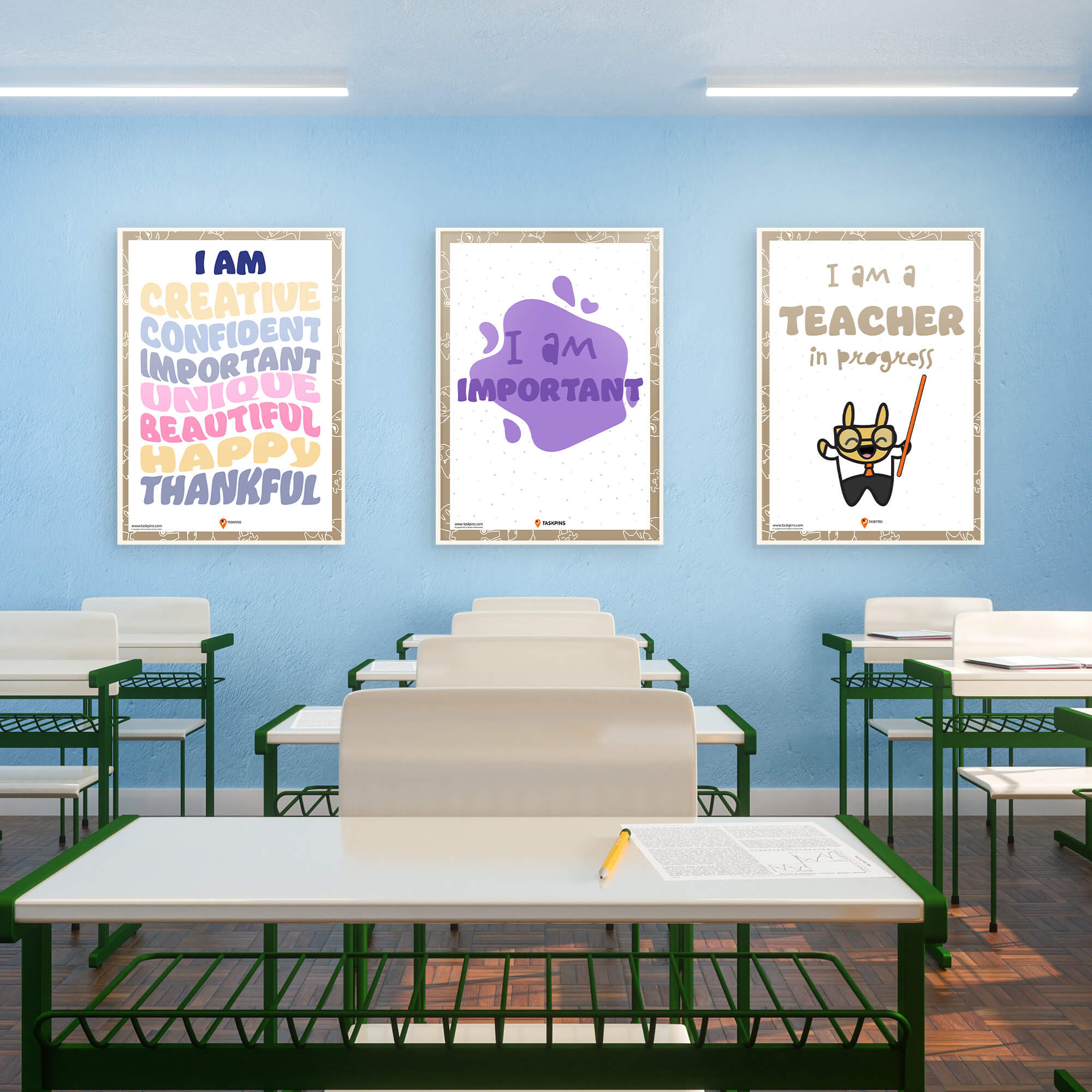 colourful I am Important chart