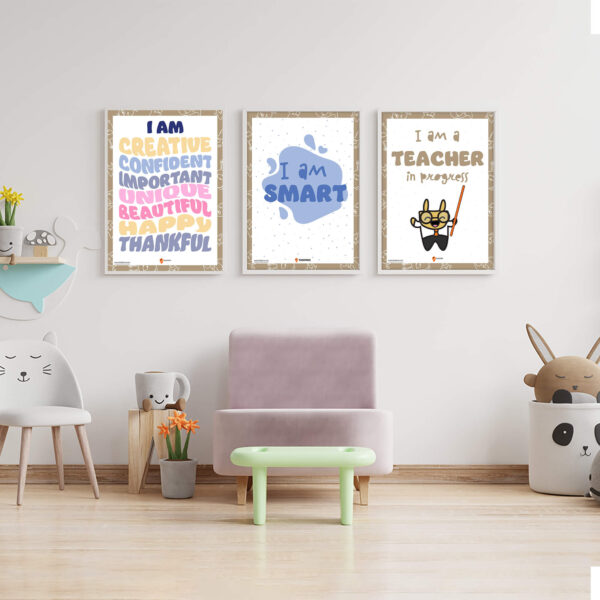 I am Smart Affirmations printable artwork