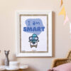 I am Smart Affirmations poster print