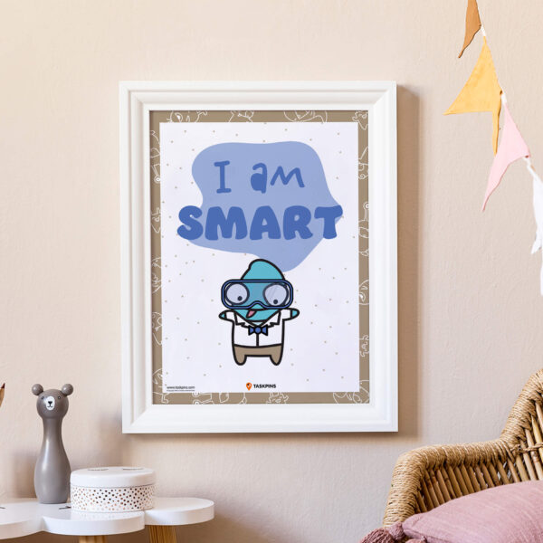I am Smart Affirmations poster print