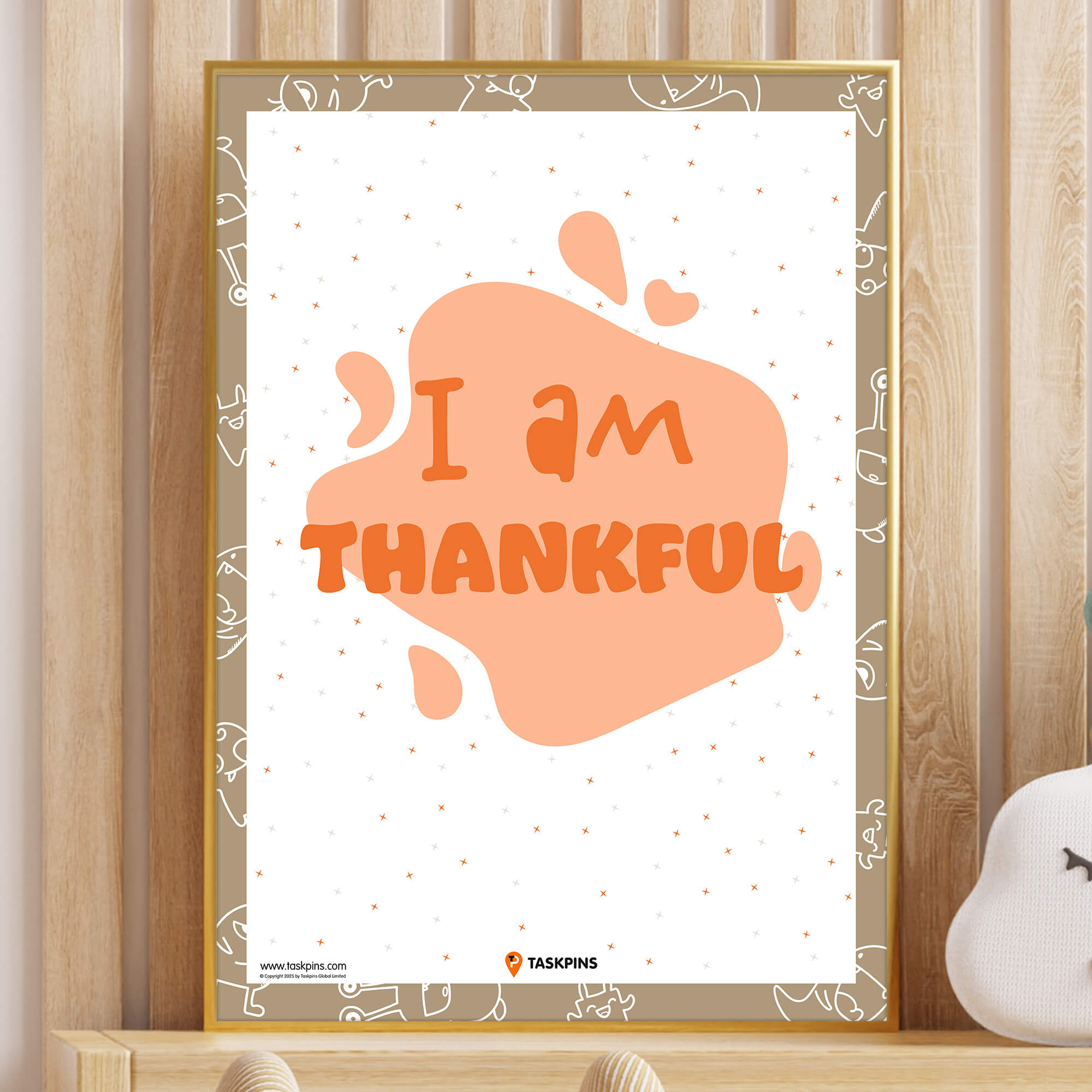 I am Thankful Affirmations display