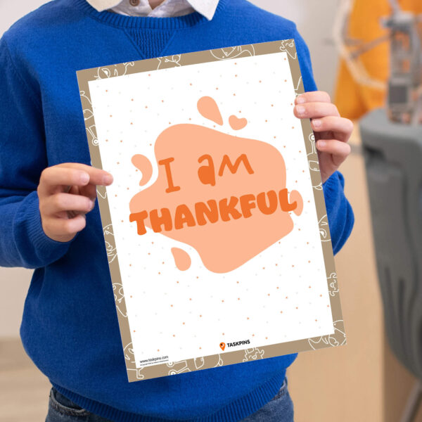 I am Thankful Affirmations print
