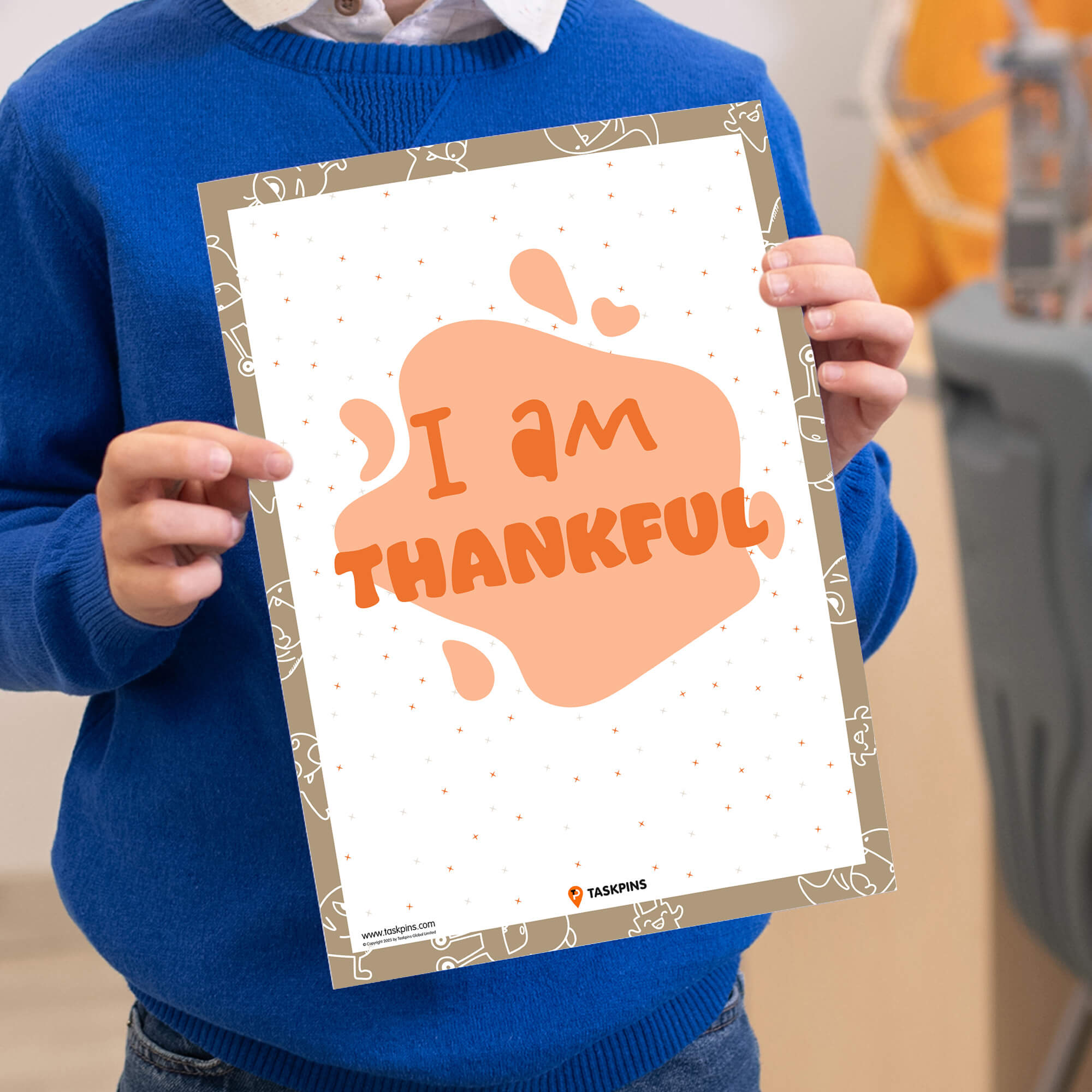 I am Thankful Affirmations print