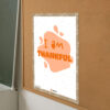 I am Thankful Affirmations artwork print