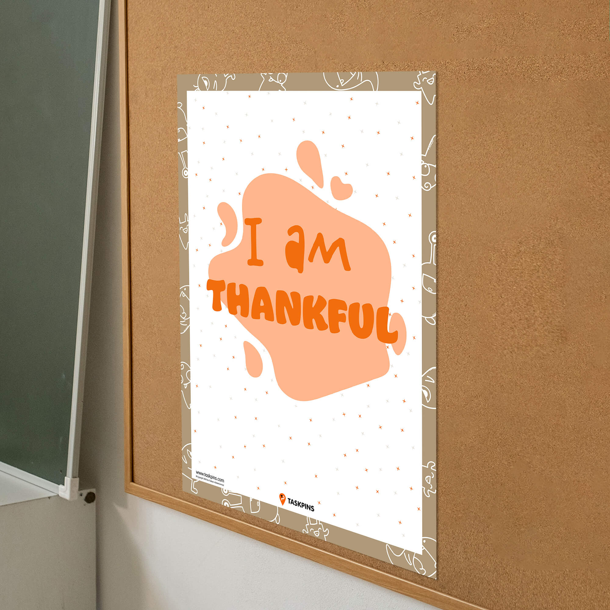 I am Thankful Affirmations artwork print