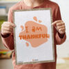 I am Thankful Affirmations guide printable