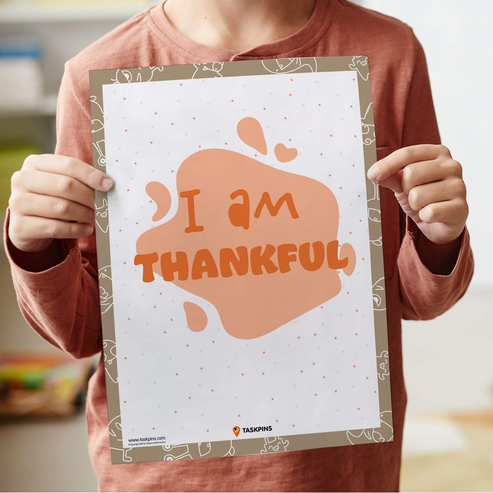 I am Thankful Affirmations guide printable
