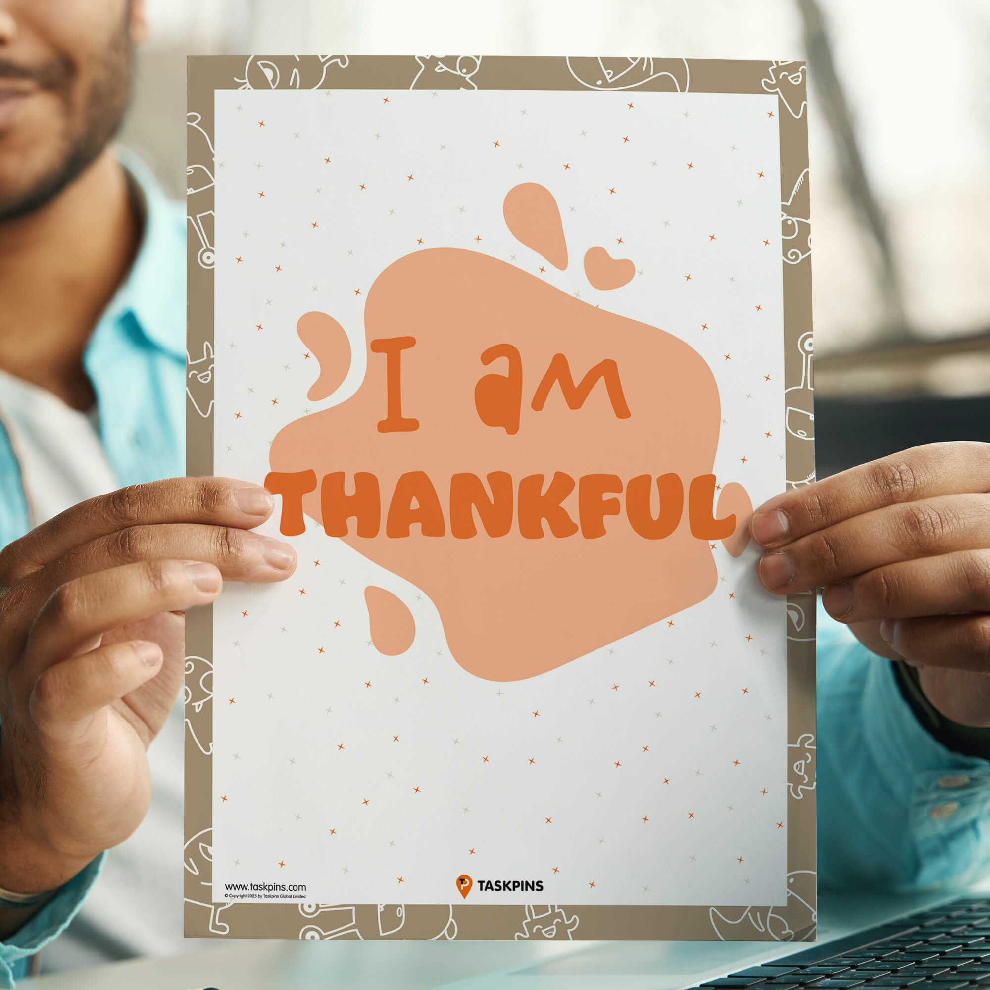 affirmation I am Thankful Affirmations poster