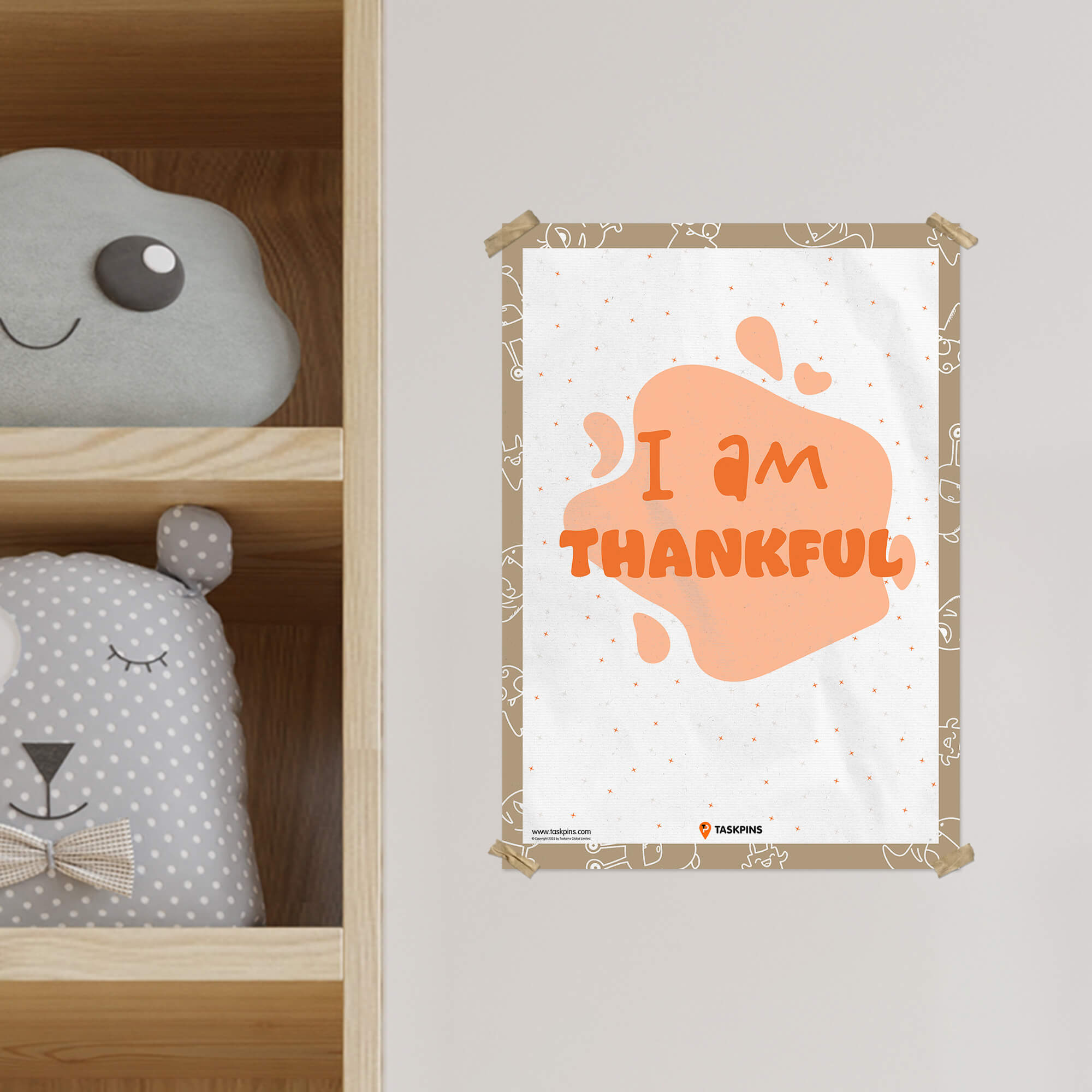 family I am Thankful Affirmations poster